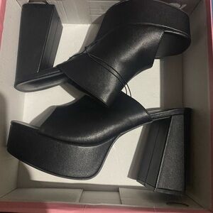 Elegant Black Platform Heels